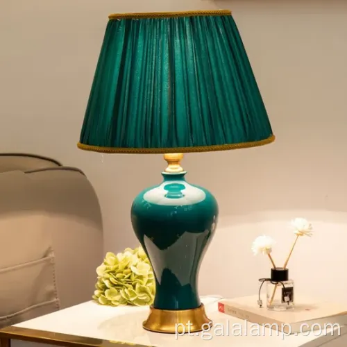 Lâmpada de mesa de cerâmica minimalista americana